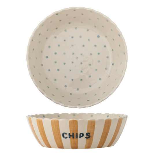 Bol, Multicolore, Grès Chip - D24xH7 cm