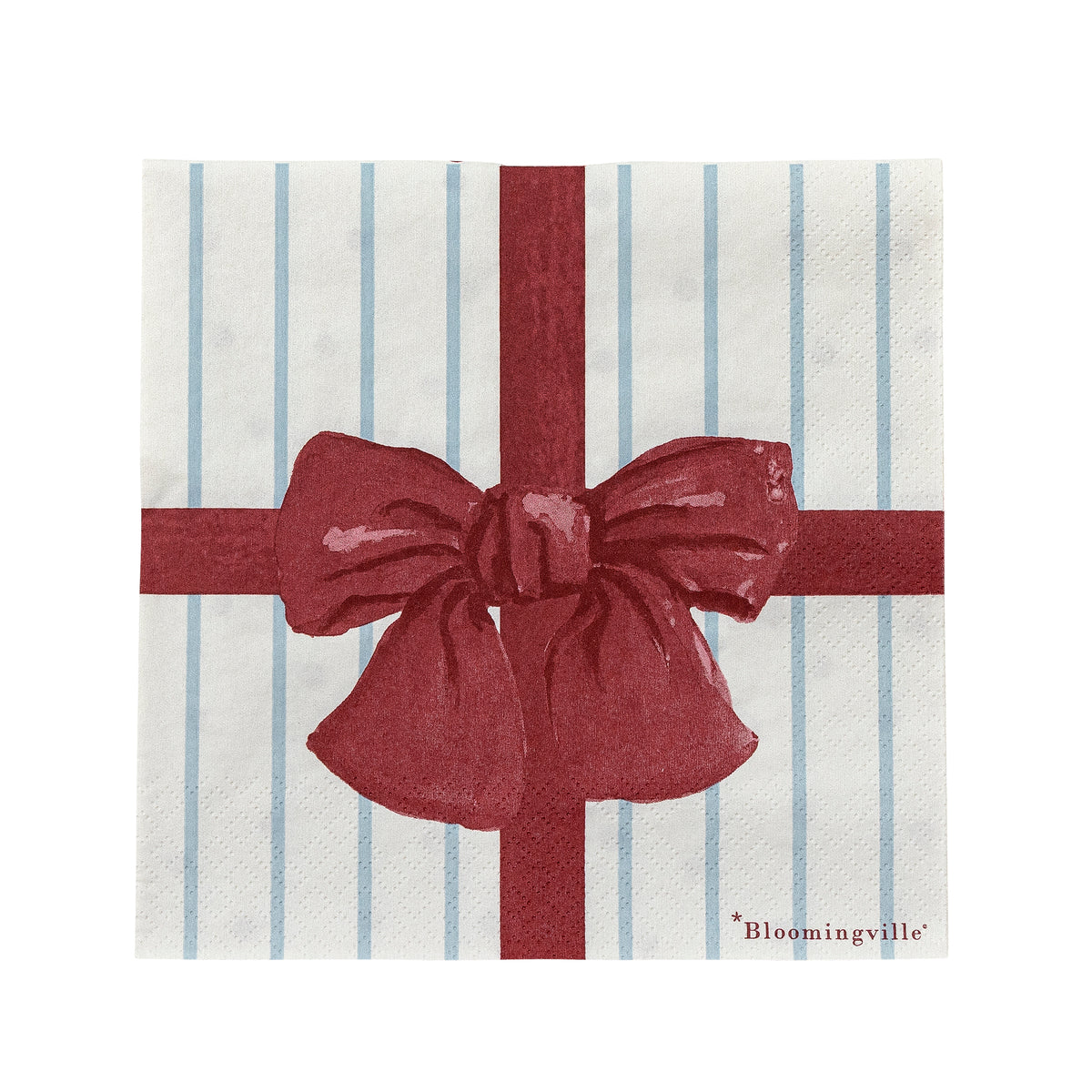 Bowie Serviette, Bleu, FSC®Mix, Paper L33xW33 cm, Pack of 20
