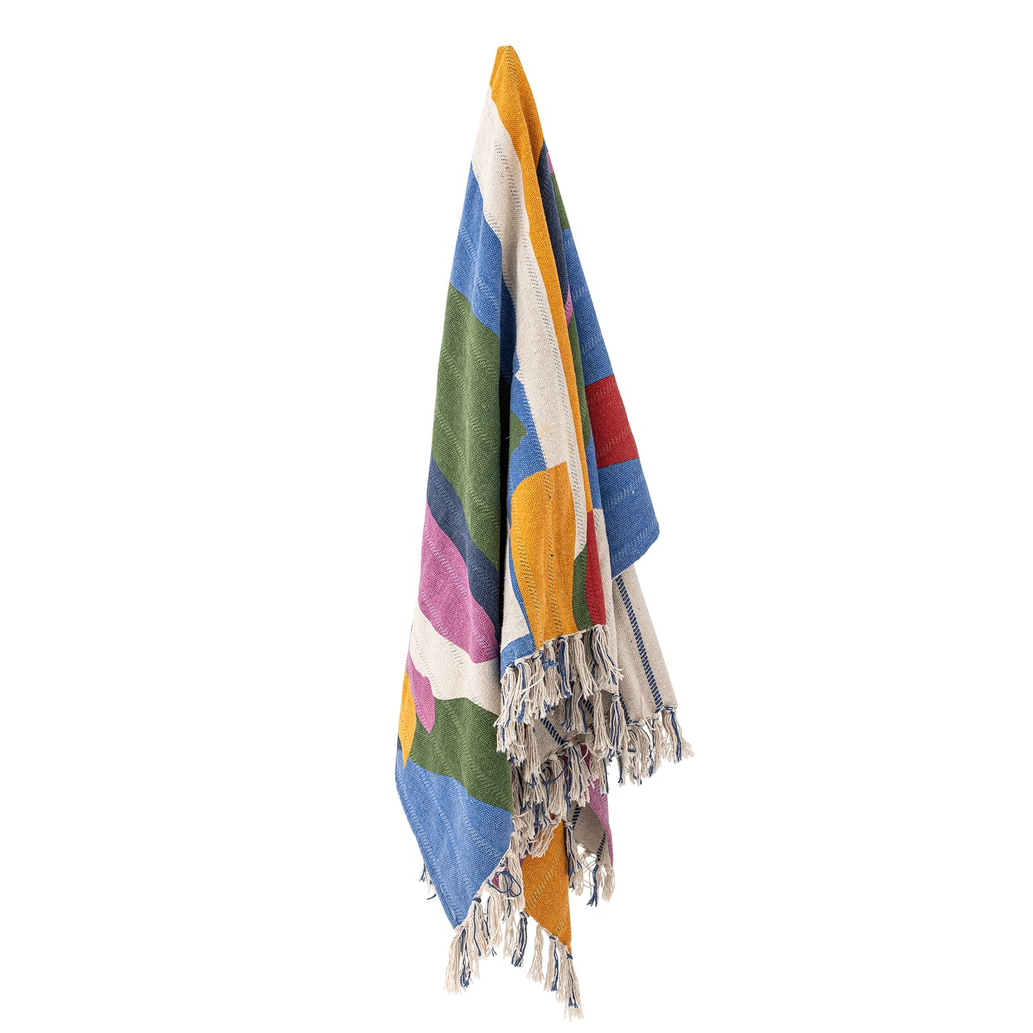 Plaid, Multicolore, Coton recyclé- Artista L160xW130 cm