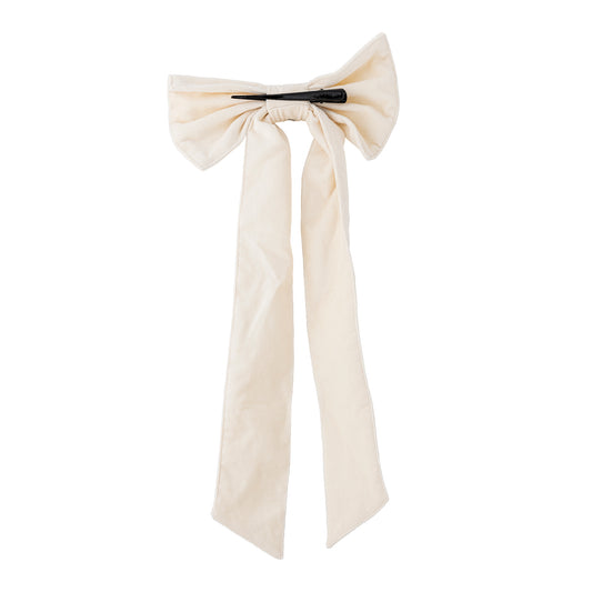 Nœud Décoratif, Blanc, Coton, Ruby L53xW25 cm