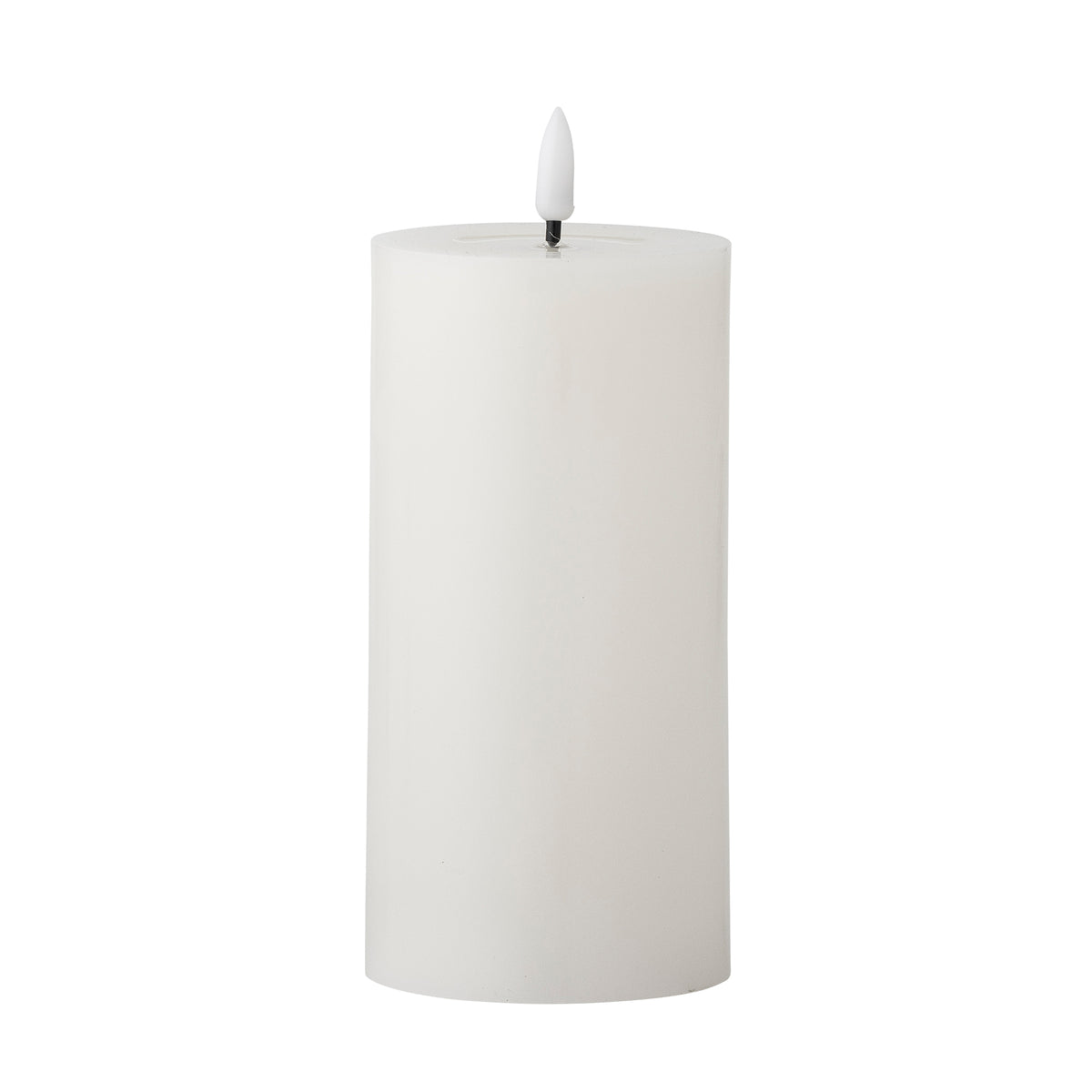 Bougie LED, Blanc, Paraffine Ponza D7,5xH15 cm