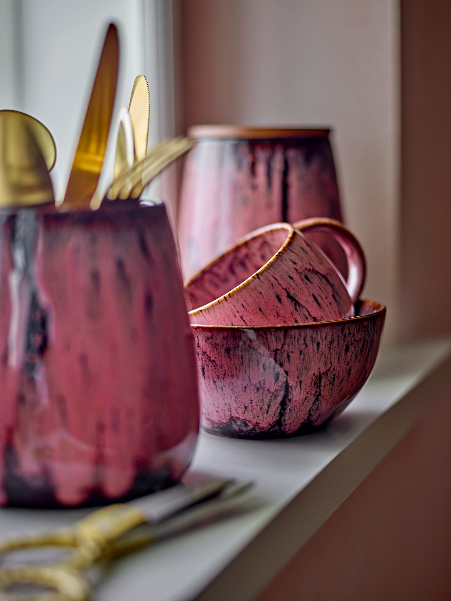 Rayen Mug, Rose, Grès