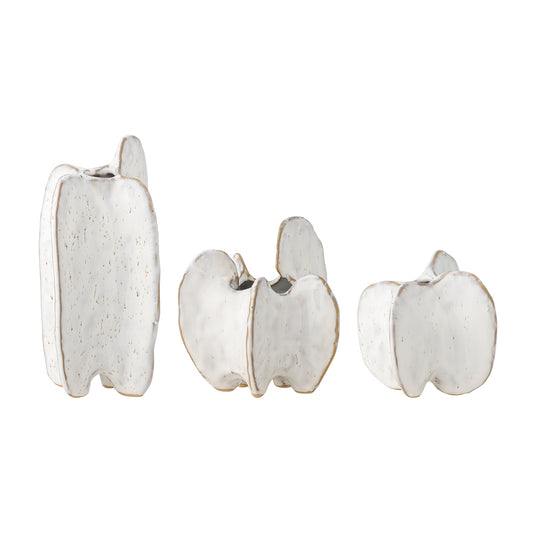 Jayce Vase, Blanc, Grès