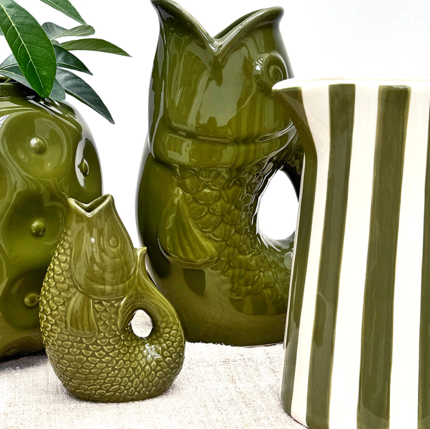 Vase pichet Poisson gm L16,5 P11 H25,3cm