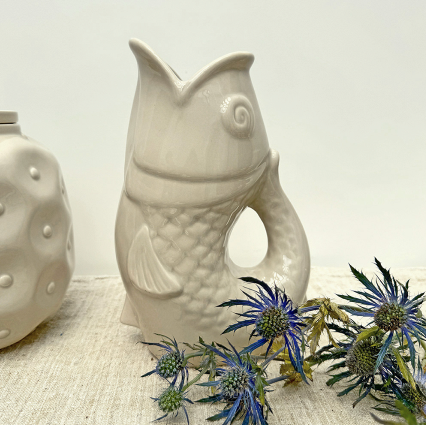Vase pichet Poisson gm L16,5 P11 H25,3cm