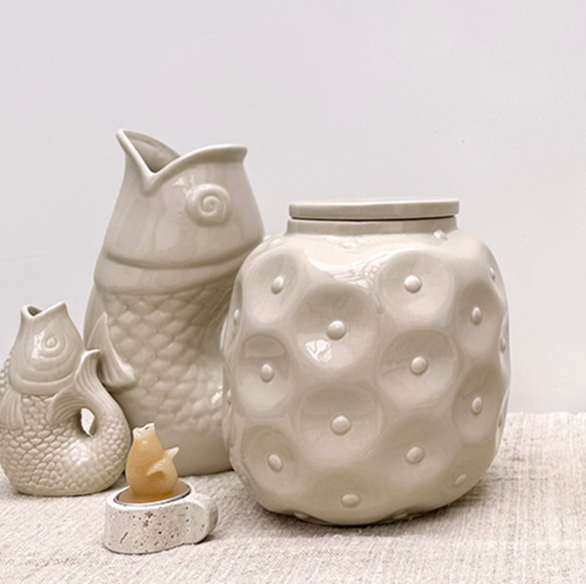 Vase pichet Poisson gm L16,5 P11 H25,3cm