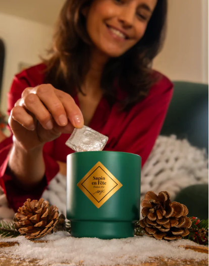 Bougie Sapin en Fête 180 GR Avec ou sans bijoux