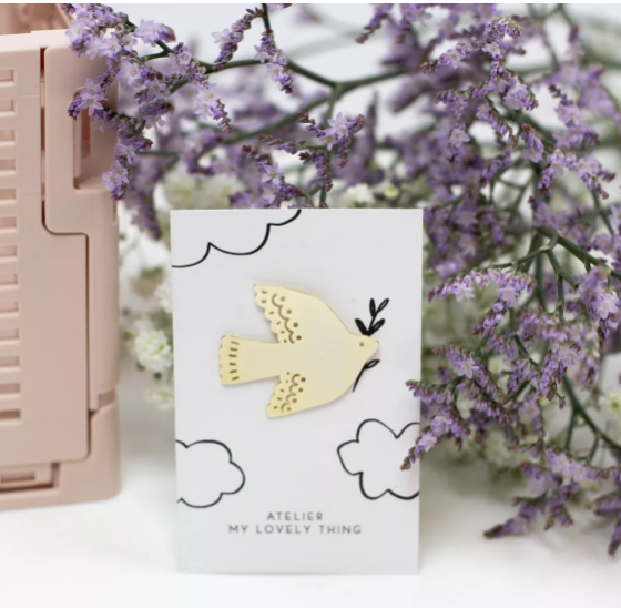 Pin's Colombe En Laiton