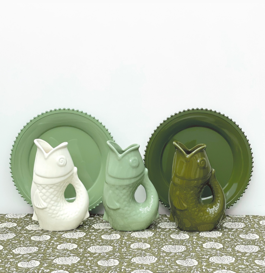 Vase pichet Poisson gm L16,5 P11 H25,3cm