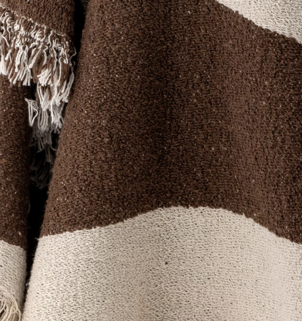 Bilston Plaid, Marron, Coton recyclé