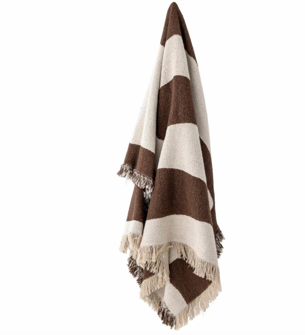Bilston Plaid, Marron, Coton recyclé