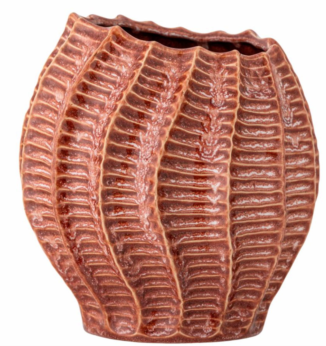 Callon Vase, Rose, Grès