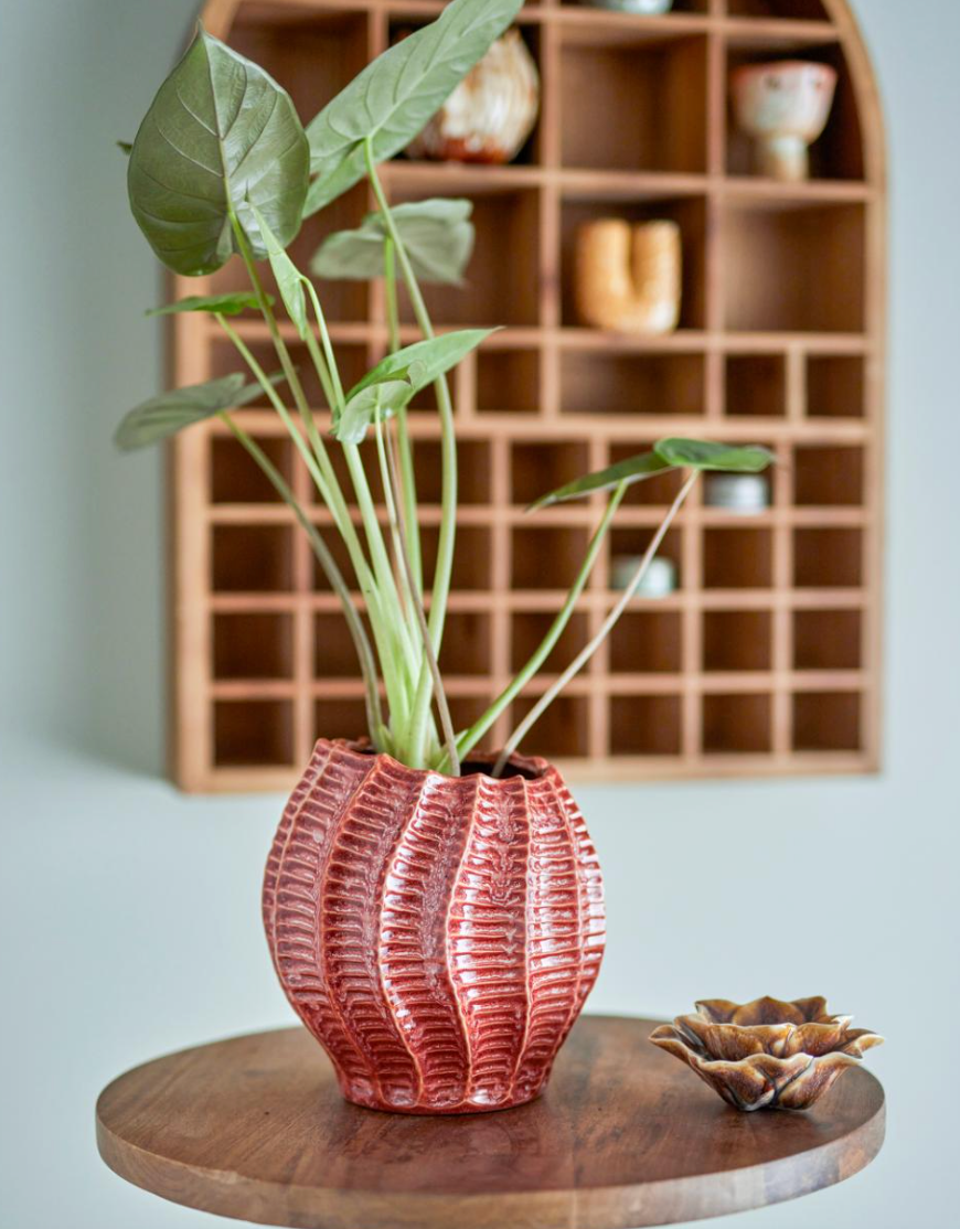 Callon Vase, Rose, Grès