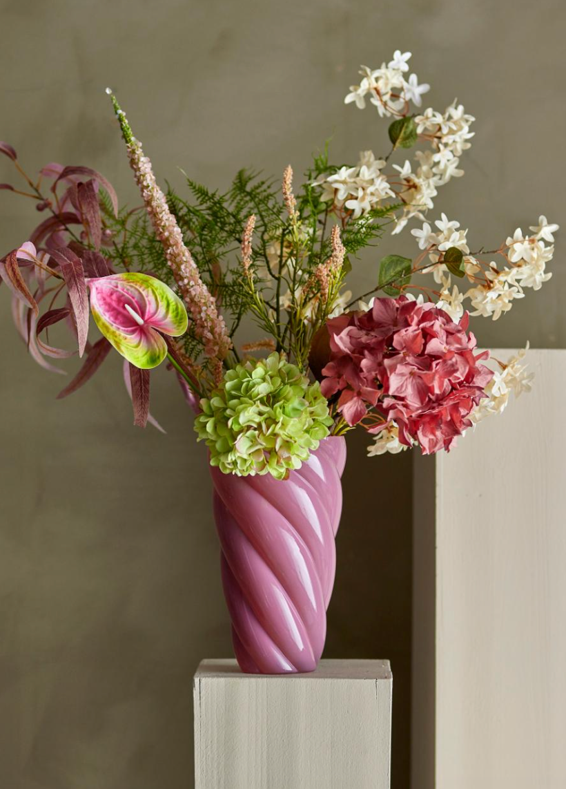 Eucalyptus Tige, Rouge, Fleurs artificielles