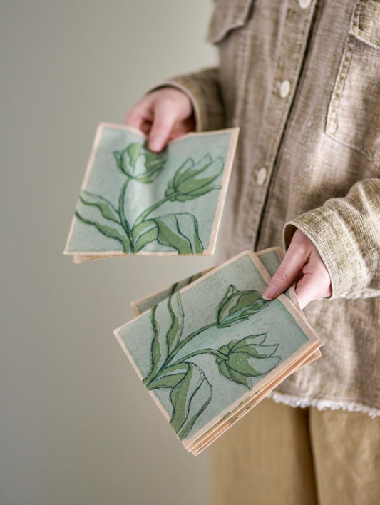 Mana Serviette, Verte, FSC® Recycled, Papier