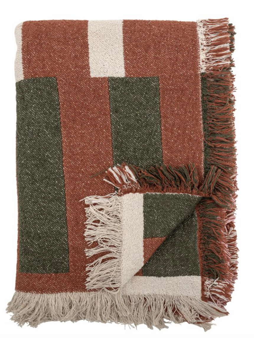 York Plaid, Marron, Coton recyclé