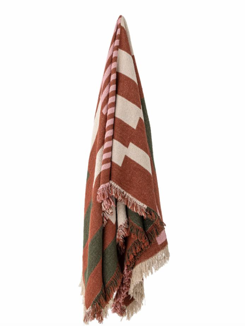 York Plaid, Marron, Coton recyclé