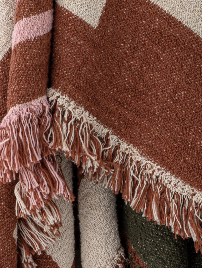 York Plaid, Marron, Coton recyclé