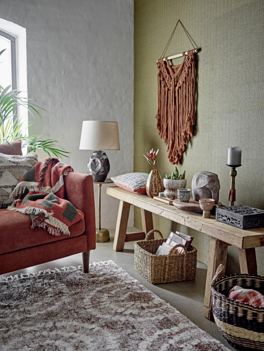 York Plaid, Marron, Coton recyclé