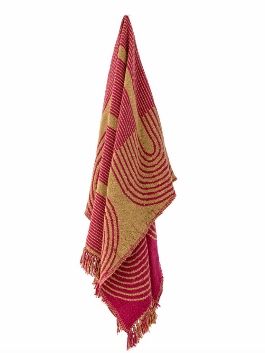Tiffanie Plaid, Rose, Coton recyclé