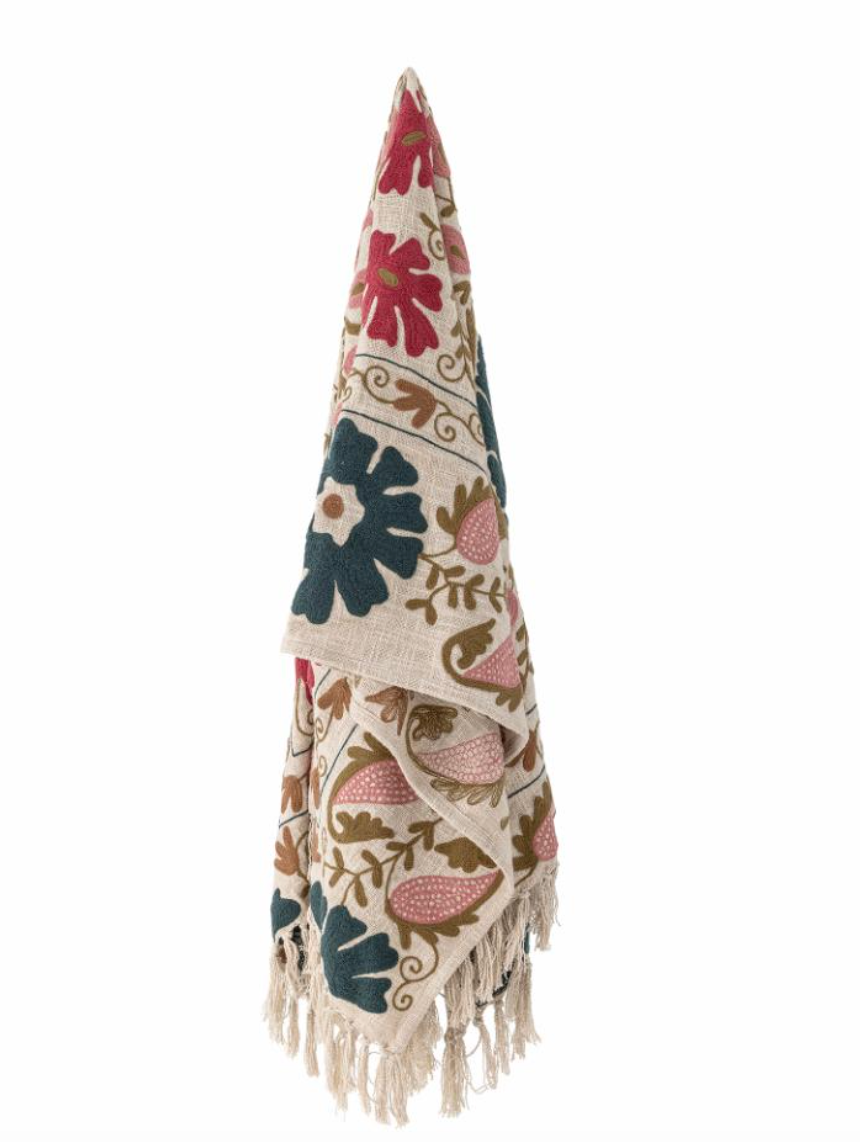 Ceva Plaid, Rose, Coton