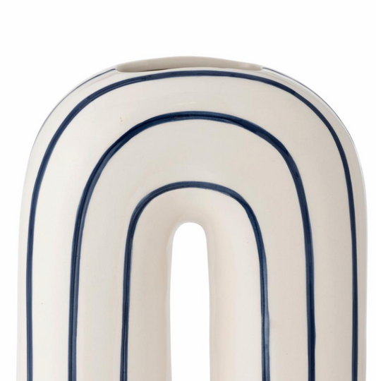 Mae Vase, Bleu, Céramique