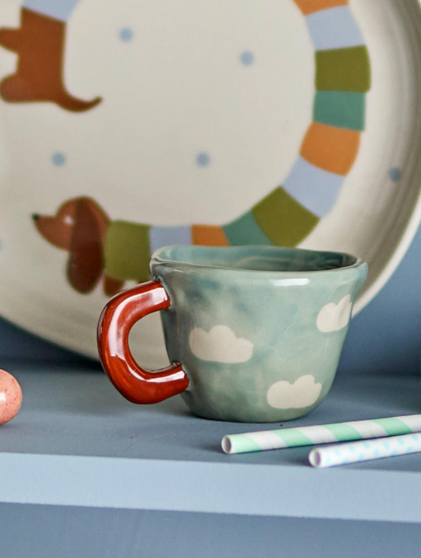 Nini Tasse, Bleu, Grès