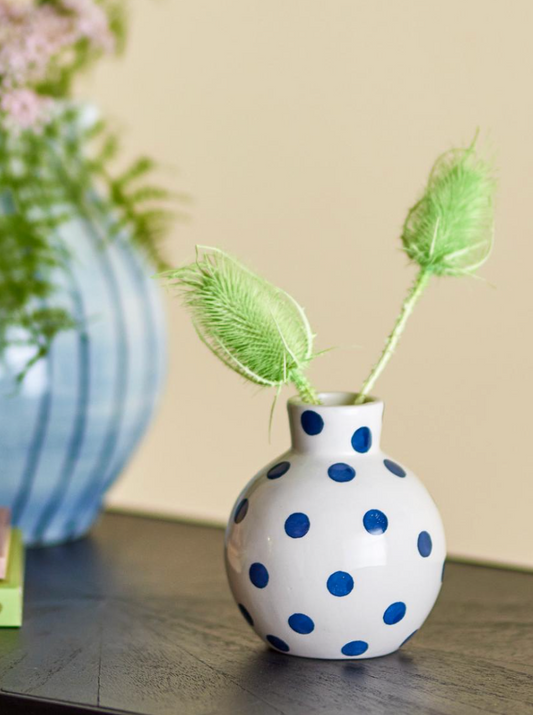 Fian Vase, Blue, Céramique