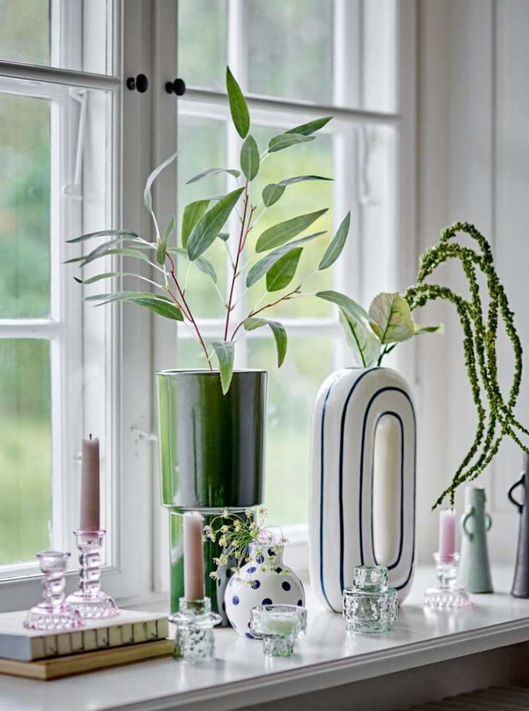Fian Vase, Blue, Céramique