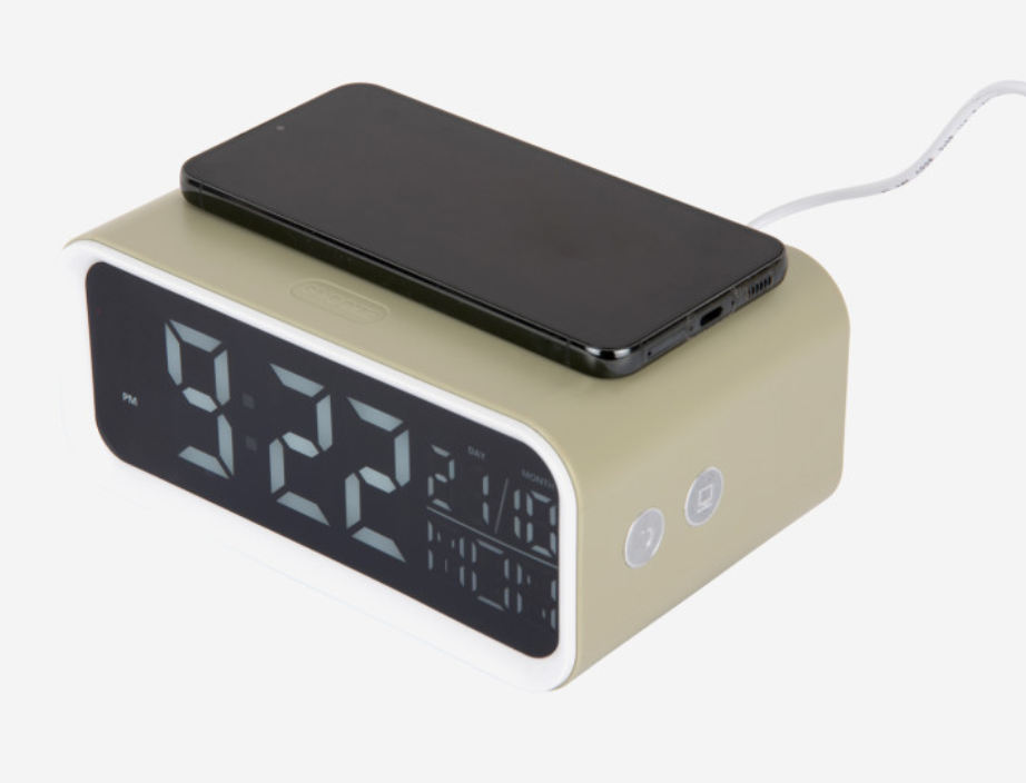 Réveil LED épais avec chargeur de téléphone