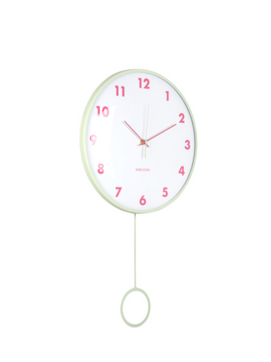 Horloge murale à pendule effrontée