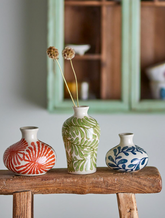 Fauni Vase, Verte, Grès