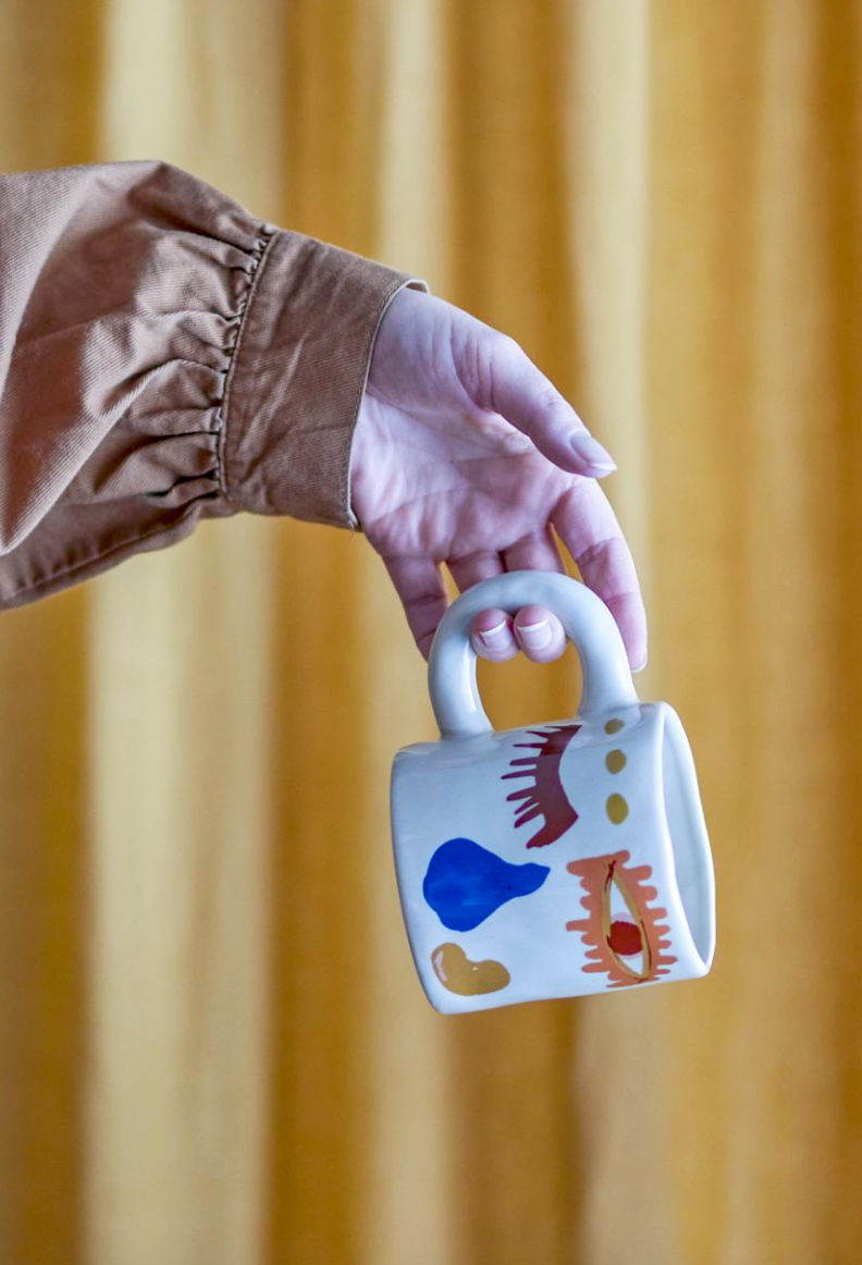 Horus Tasse, Orange, Grès