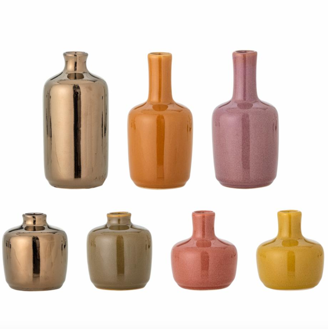 Maien Vase, Marron, Grès