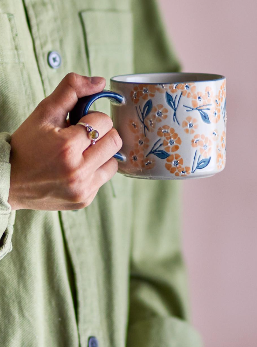 Myah Mug, Blue, Grès