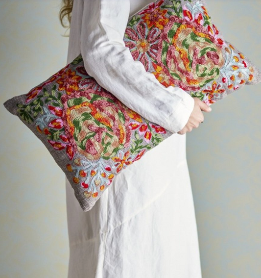 Chieri Coussin, Rouge, Coton