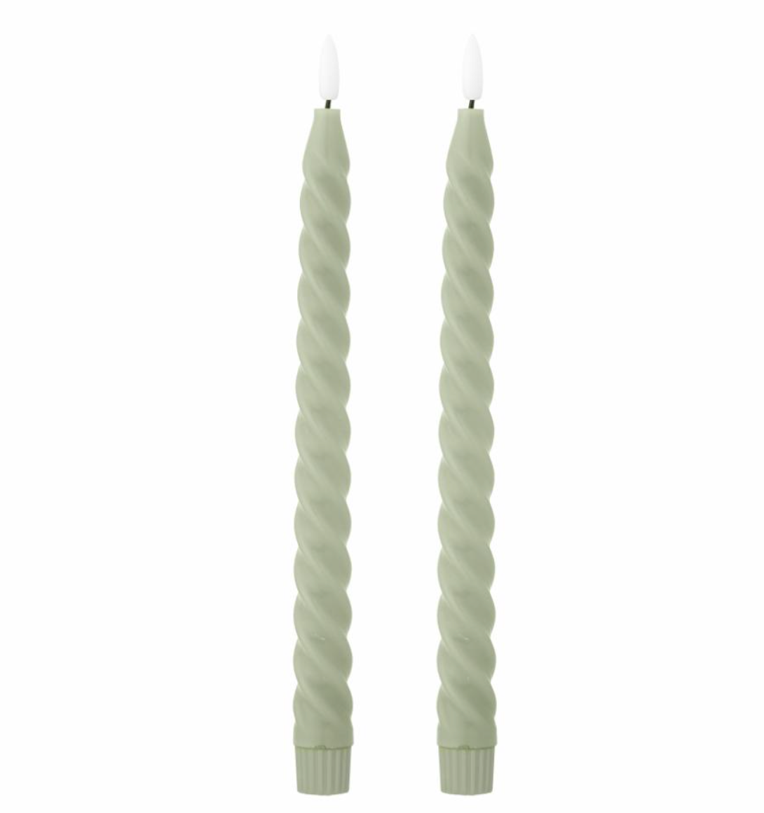 Ponza LED Candle, Verte, Paraffine