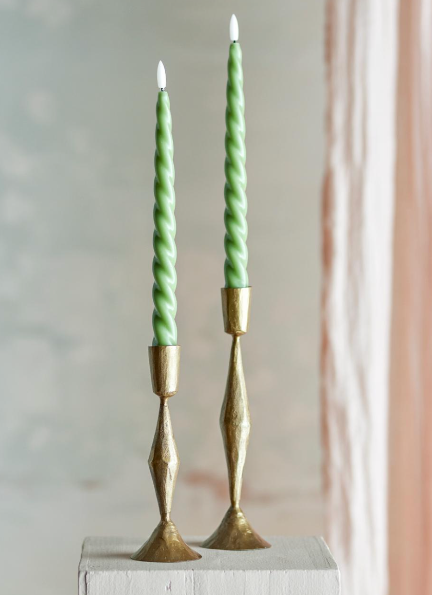 Ponza LED Candle, Verte, Paraffine