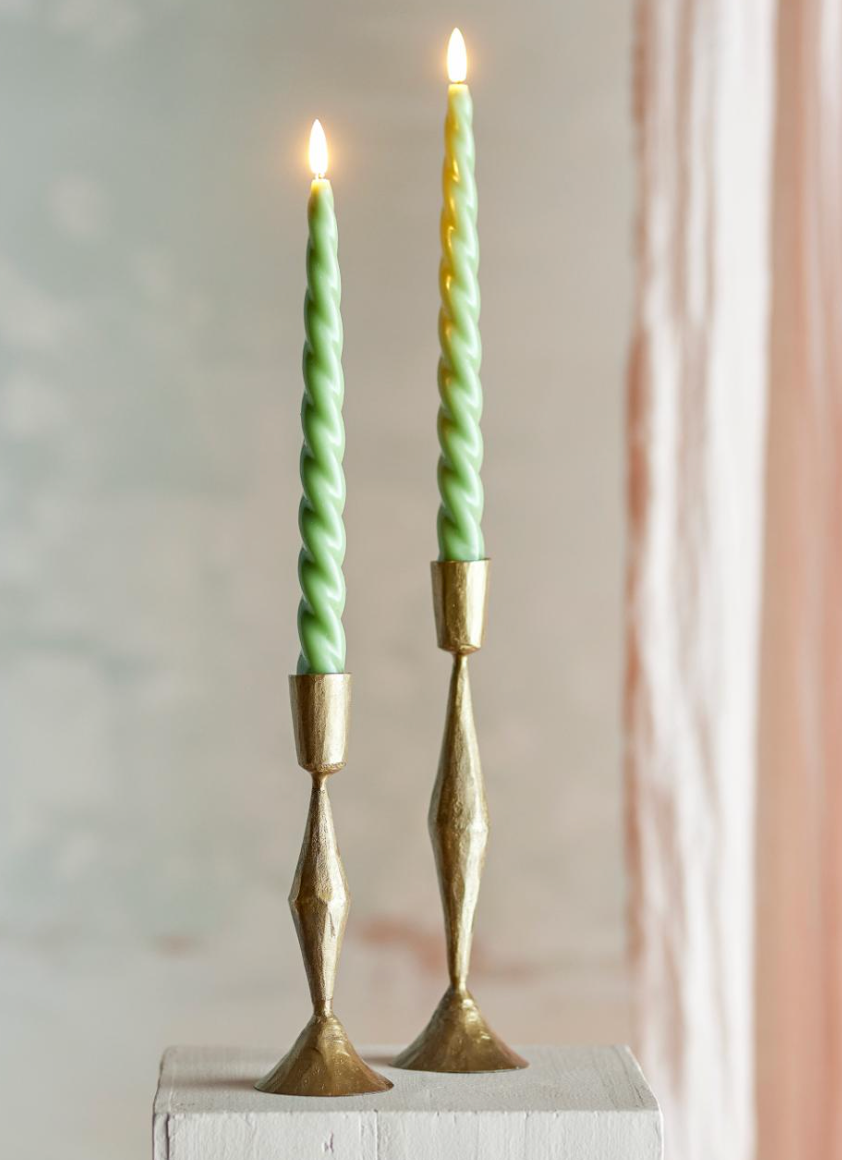 Ponza LED Candle, Verte, Paraffine