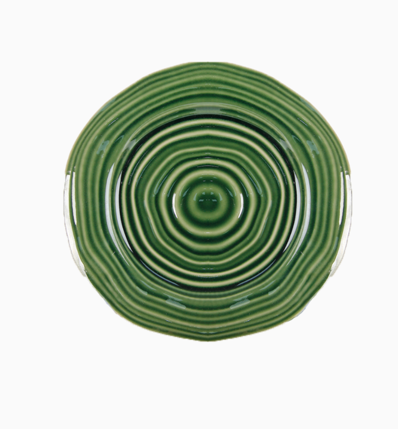 Assiette Sapa dessert vert nature D20,7 H2,2cm
