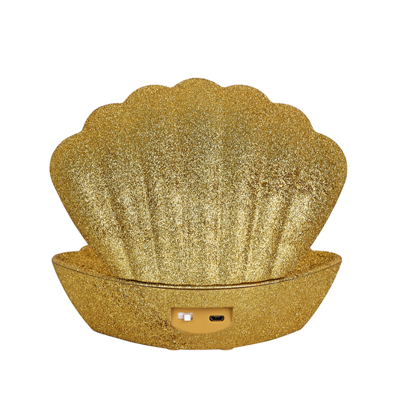 Lampe décorative Coki doré disco à piles L17,5 P12,5 H15cm