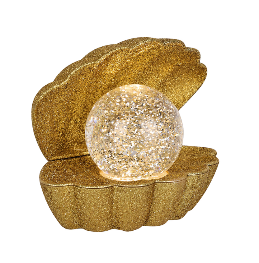 Lampe décorative Coki doré disco à piles L17,5 P12,5 H15cm