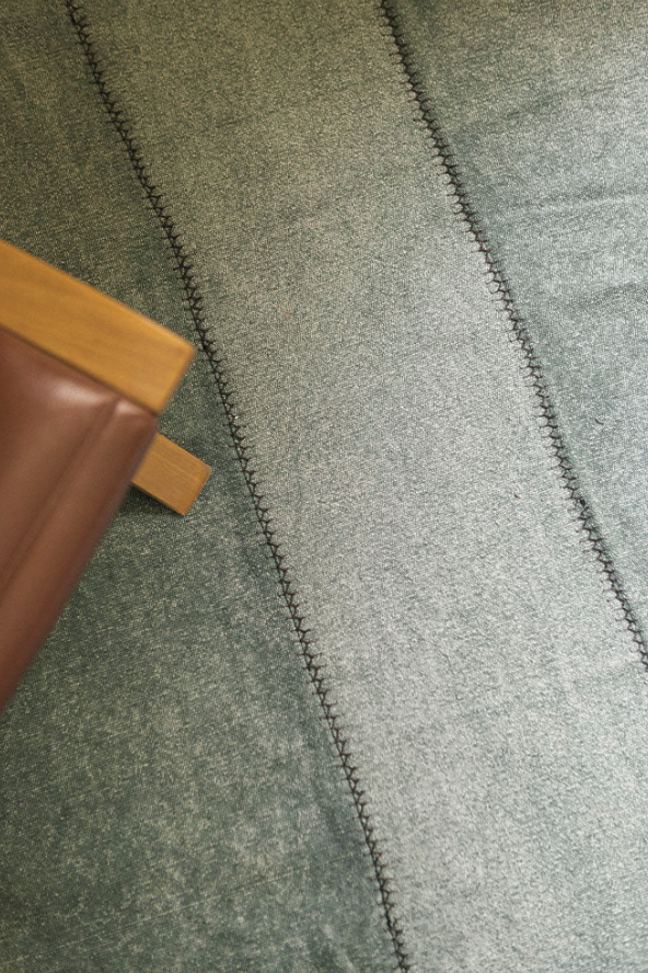 TAPIS STONEWASHED DUCK GREEN 165 x 210 cm