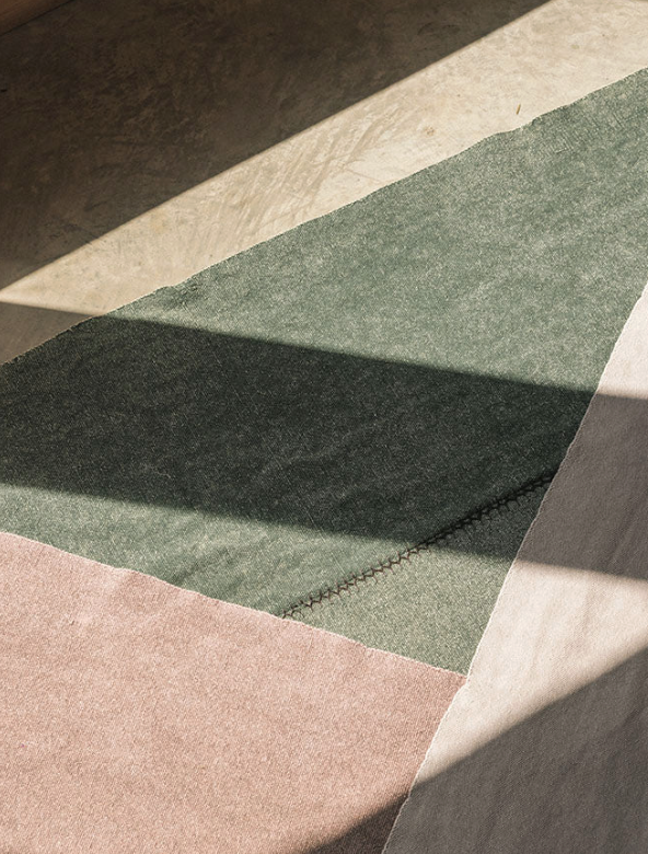 TAPIS STONEWASHED DUCK GREEN 165 x 210 cm