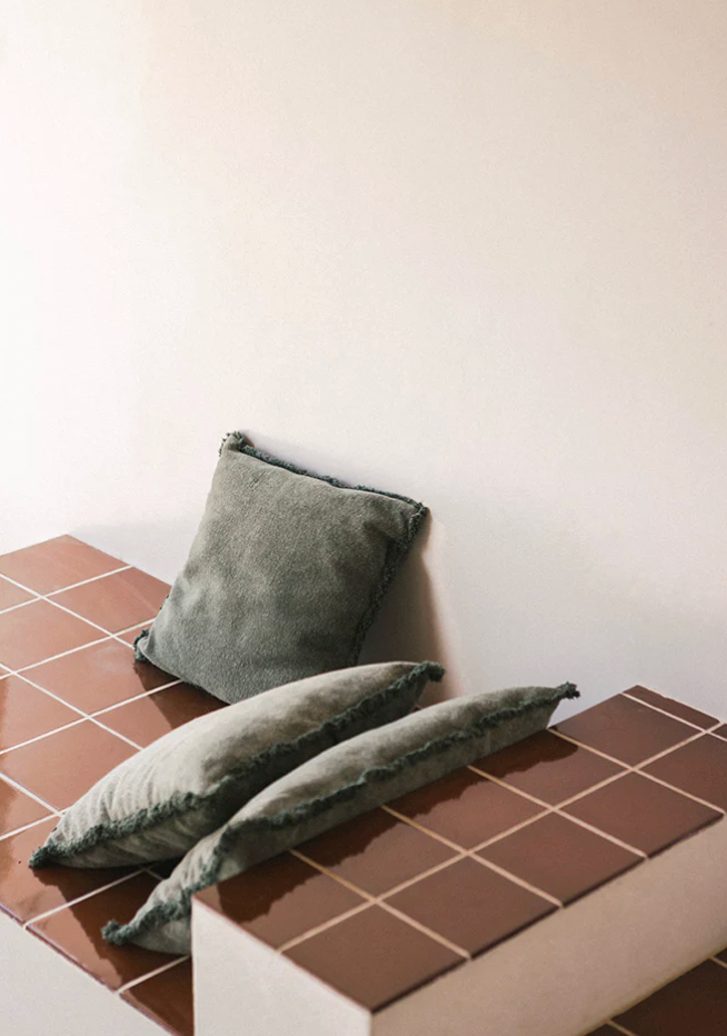 Stonewashed Rectangular Cushion