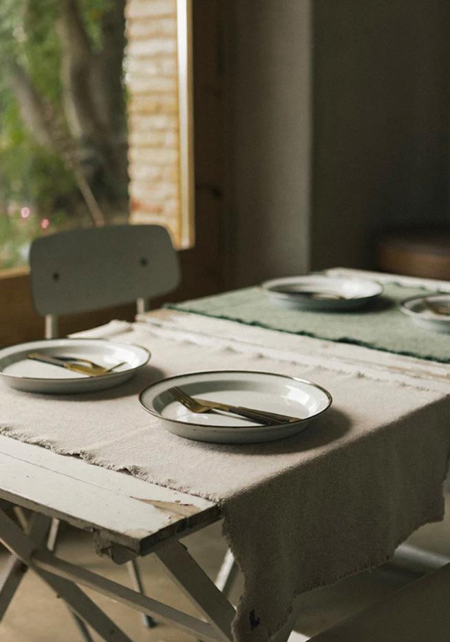 CHEMIN DE TABLE STONEWASHED