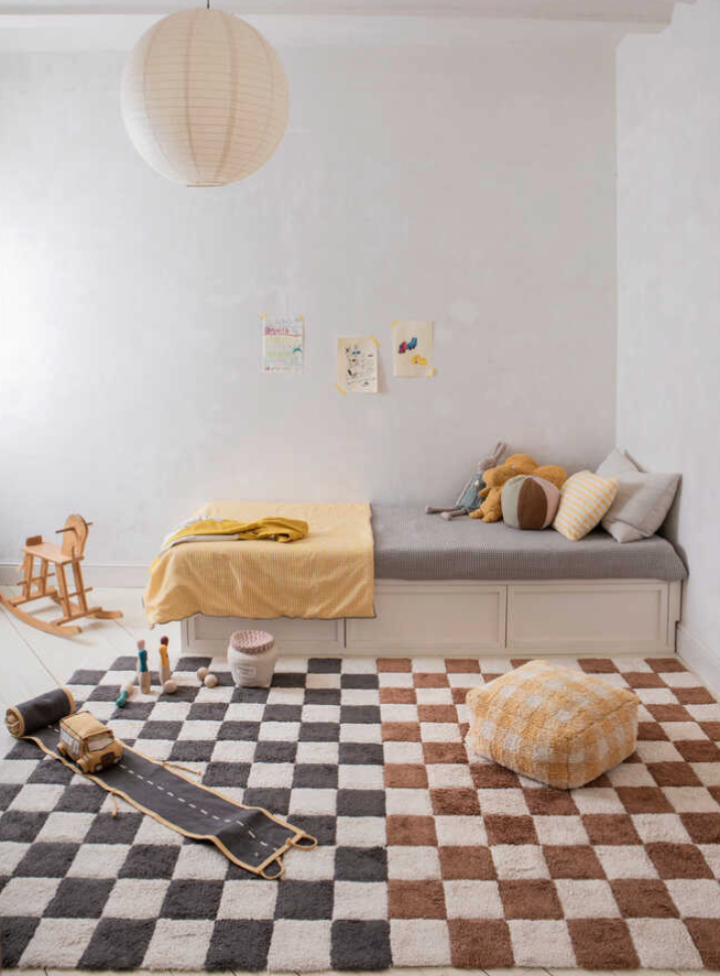 TAPIS LAVABLE KITCHEN TILES TOFFEE 140 x 200 cm