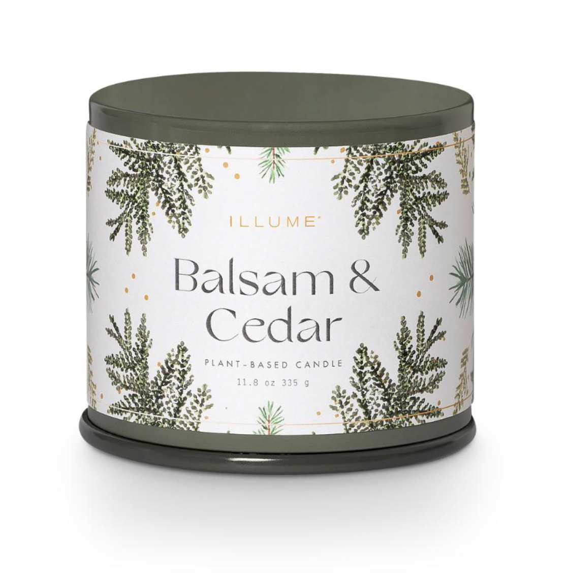 Balsam & Cedar Vanity Tin Bougie, Verte,