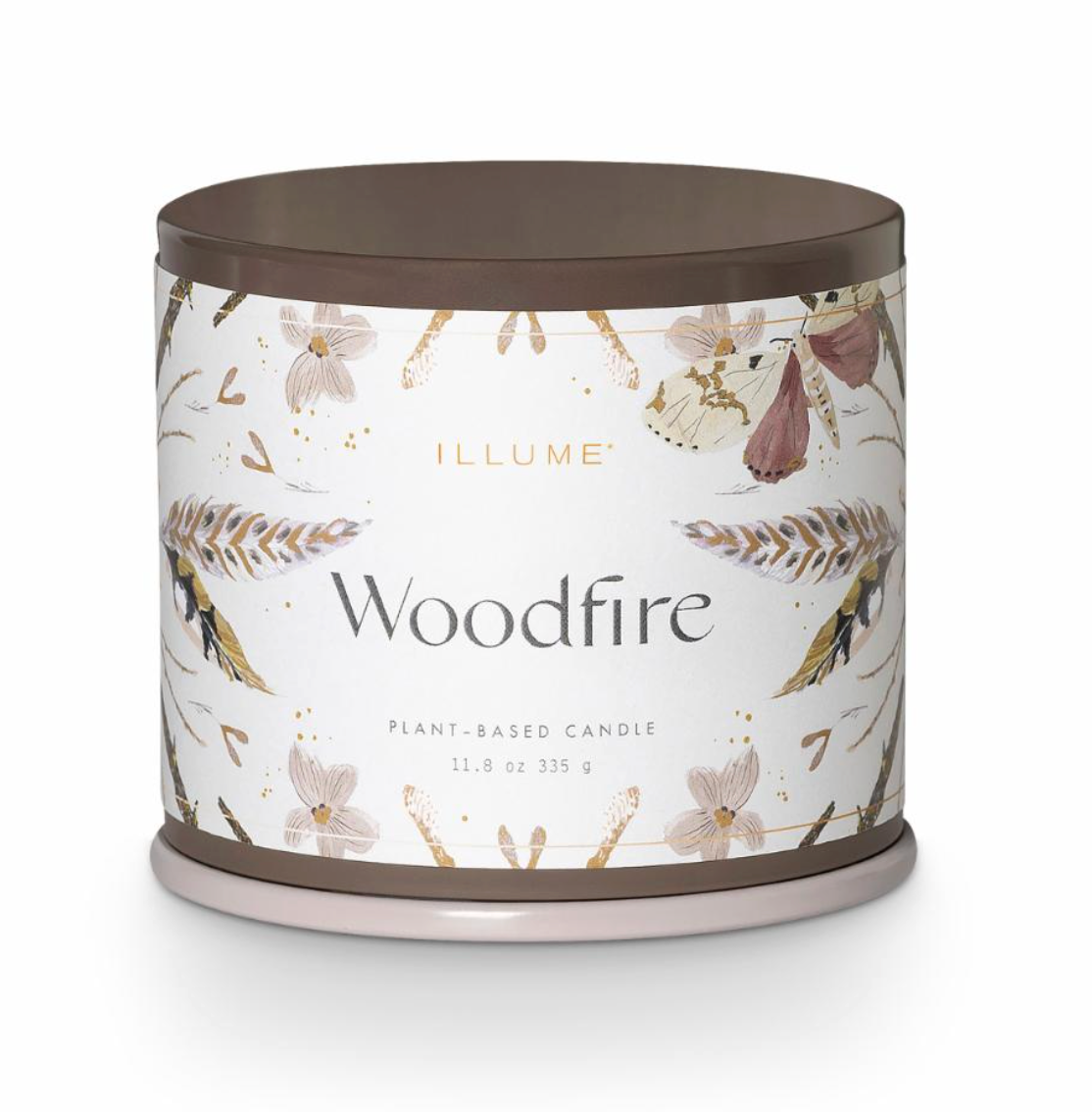 Woodfire Vanity Tin Bougie, Marron,