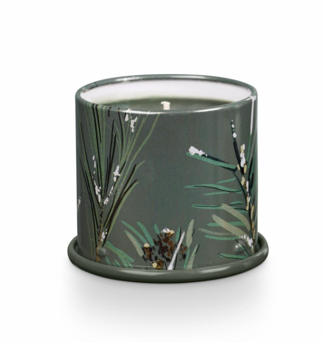 Balsam & Cedar Demi Vanity Tin Bougie, Verte,